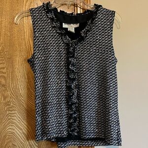 Glittery Ruff Tank Top